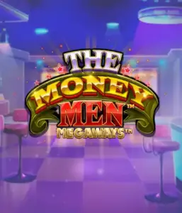 Immerse yourself the exciting world of The Money Men Megaways game by Pragmatic Play, showcasing a vibrant logo with sparkling stars set against a luxurious background. This image portrays the energy and allure of high-stakes gambling with its striking colors and design. Perfect for slot game lovers craving high-energy gaming. 