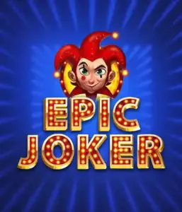 Experience the colorful world of Epic Joker slot by Relax Gaming, highlighting a playful joker with a bright red hairstyle against a sparkling blue background. This image portrays the light-hearted spirit of classic slots, ideal for players who enjoy a nostalgic touch, providing a delightful play experience.